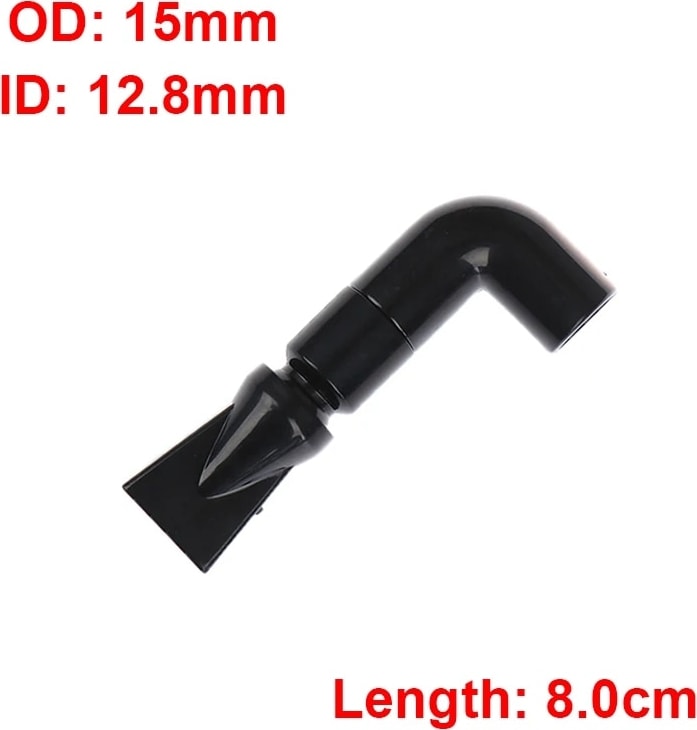 Od 15 mm Ördek Gagası S Stili Balık Tankı Filtre Pompası Su Çıkış Borusu Su Akış Nozulu Ördek Gagası Dönüş Borusu Tesisat Bağlantısı Akvaryum 360° Ayarlanabilir Nozul (Yurt Dışından)