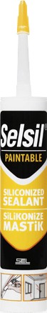 Silikonize Akrilik Mastik Beyaz 500 gr