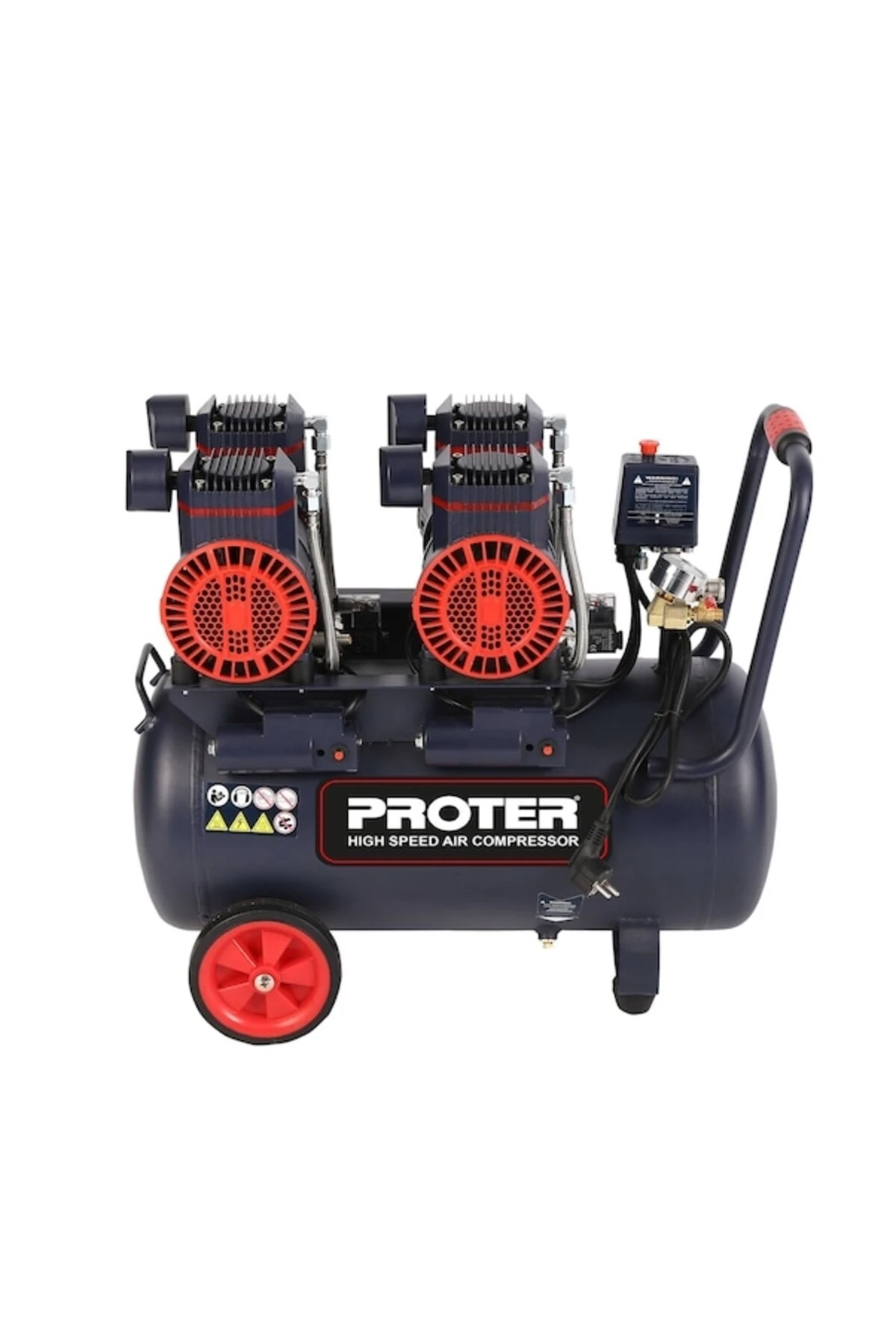 50LT 4HP 8 BAR YÜKSEK HIZLI YAĞSIZ SESSİZ HAVA KOMPRESÖRÜ