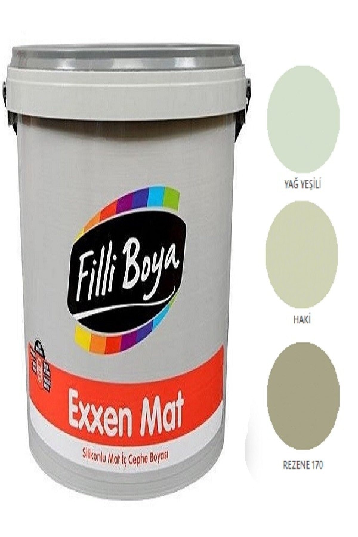 Exxen Mat Silikonlu Mat Iç Cephe Boyası 7,5lt (yağ Yeşili)