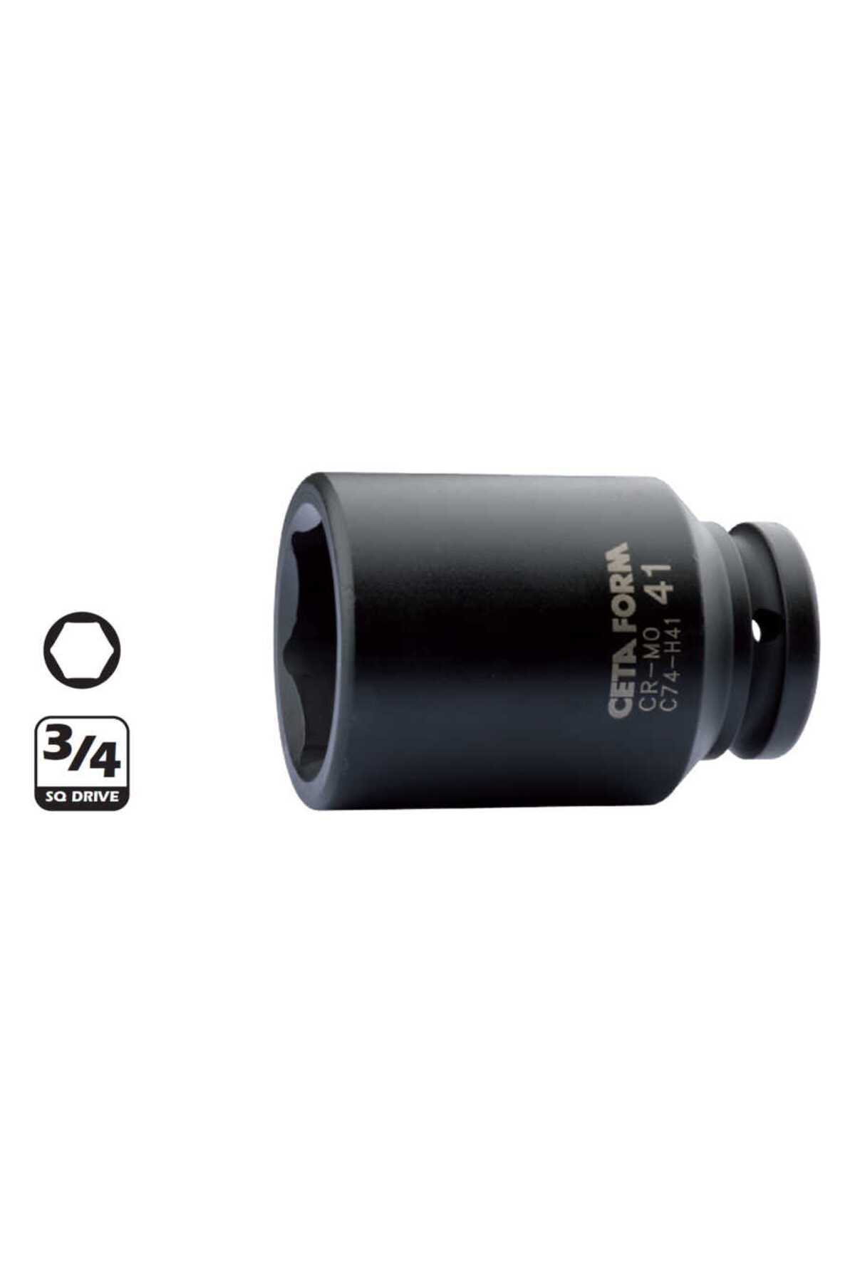 C74-H22 22Mm 3/4” 6 Köşe Derin Havalı Lokma Anahtar - C74-H22