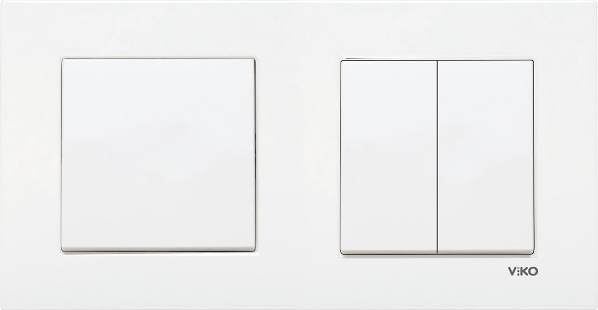 Karre Beyaz 2'li Set Anahtar + Komütatör