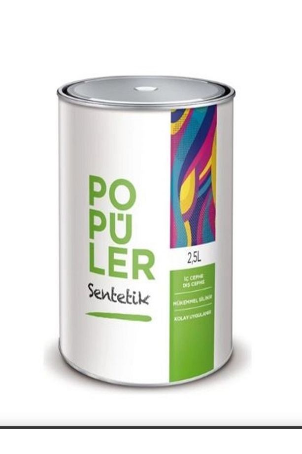 popüler sentetik yağlı boya siyah 0,75 kg