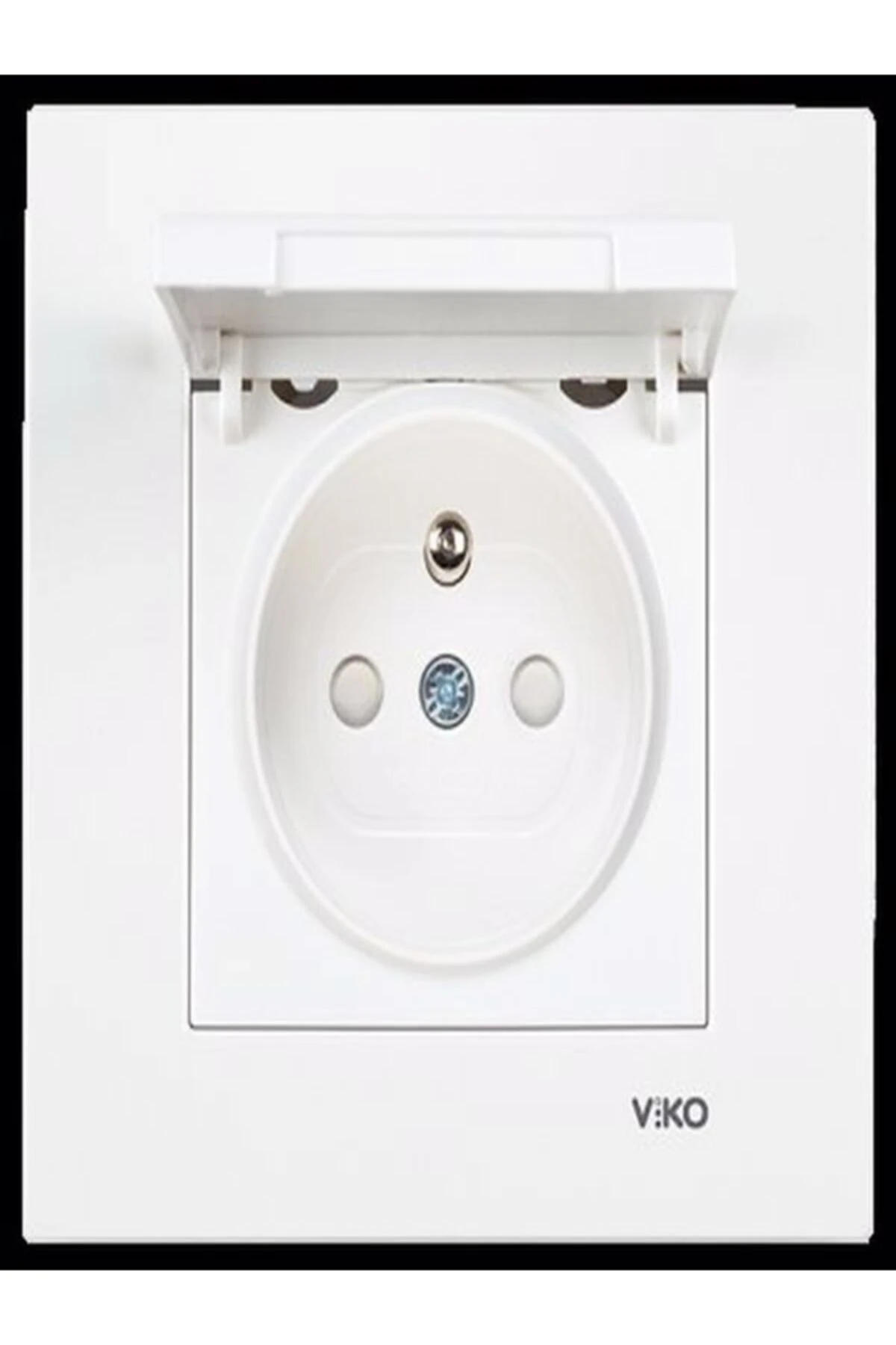 Karre Beyaz Topraklı Kapaklı Çocuk Korumalı 12'li Paket Çerçeve Dahil