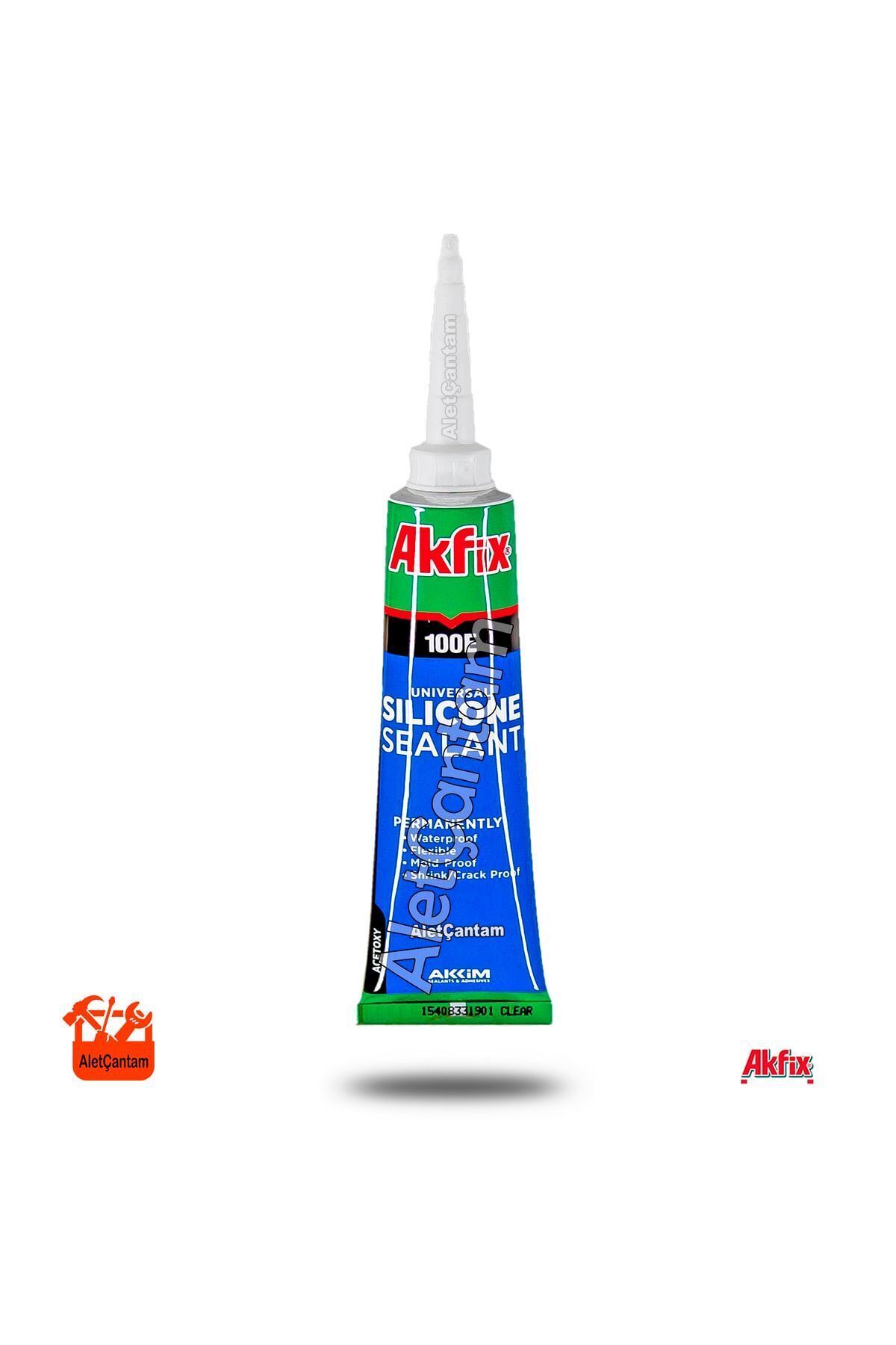 100e Tüp Silikon Şeffaf 50 Ml