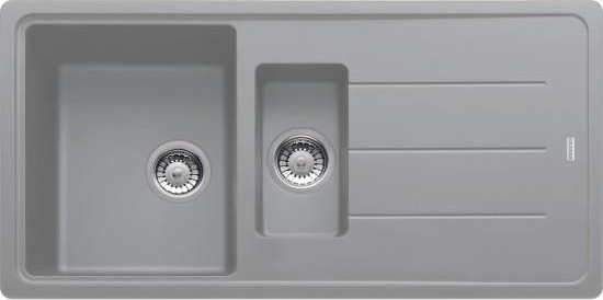 Basis Bfg 651 Fragranite Stone Grey Tezgah Üstü 1.5 Gözlü Granit Evye