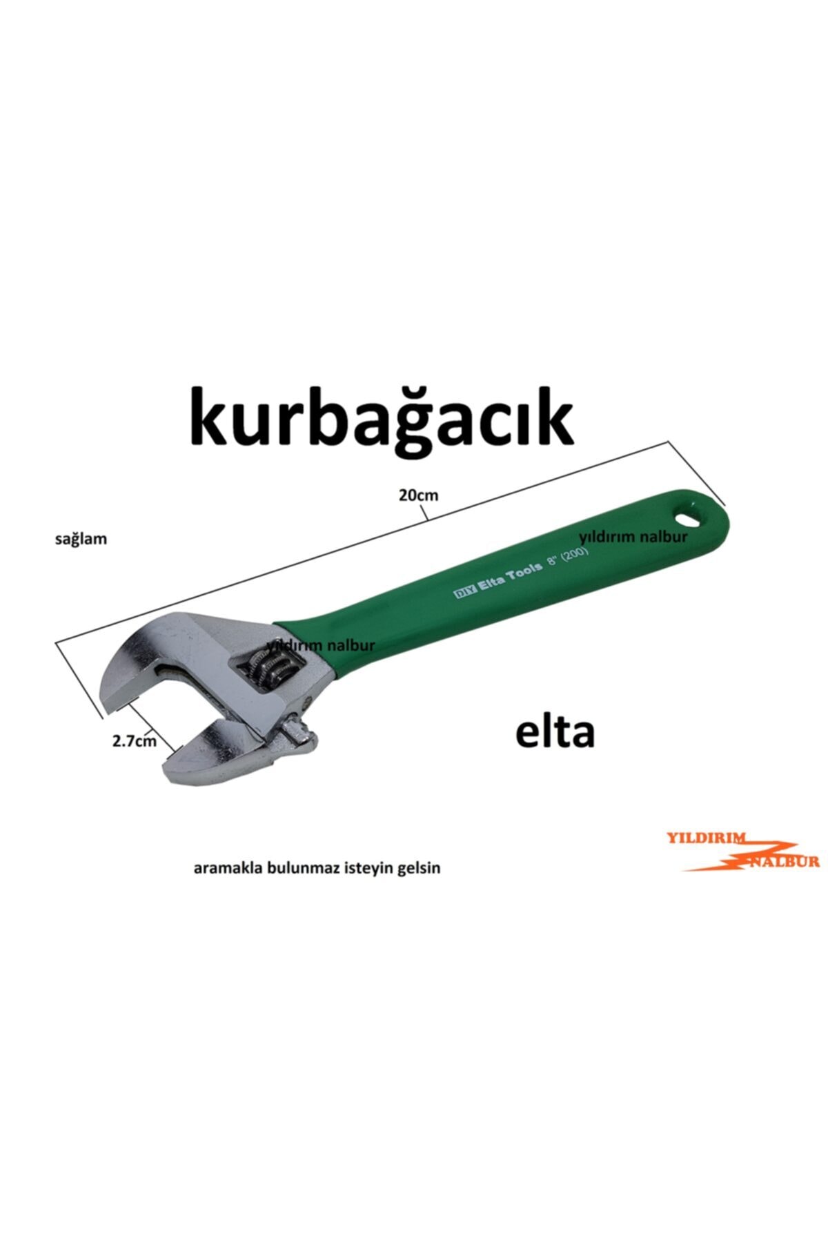 Kurbağacık Boru Anahtarı Çelik 1.kalite