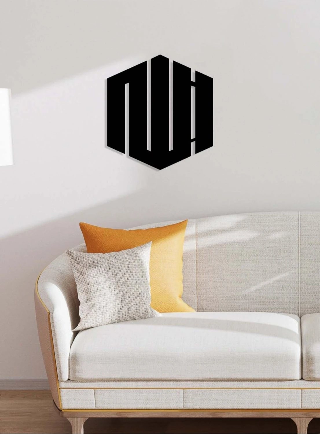 -Allah Islami Metal Tablo - Islami Ev Dekorasyonu - Dini Duvar Tabloları - 50 X 54 - Cm - Sıyah-Islm-103