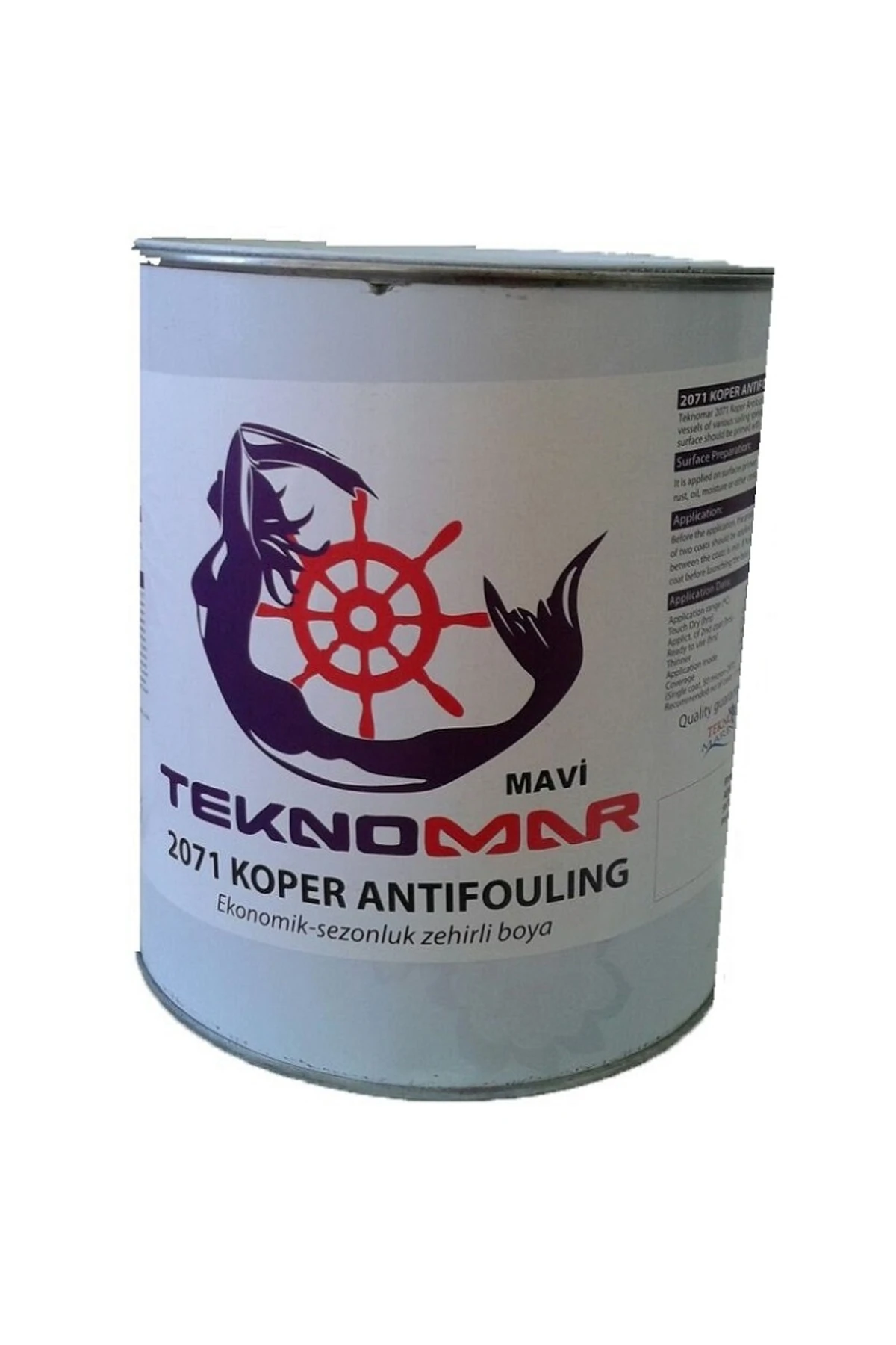 Teknomar 2071 Bakır Esaslı Zehirli Boya 1kg Mavi