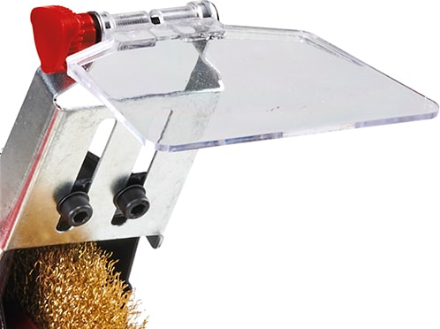 Taş Motoru TC-BG 150 B (maks. 350 W, Ø150 mm taşlama diski, kıvılcım koruması, şekil düzeltme ve bileme işlemleri için uygun, K36 kalın taşlama diski ve tel fırça diski dâhil)