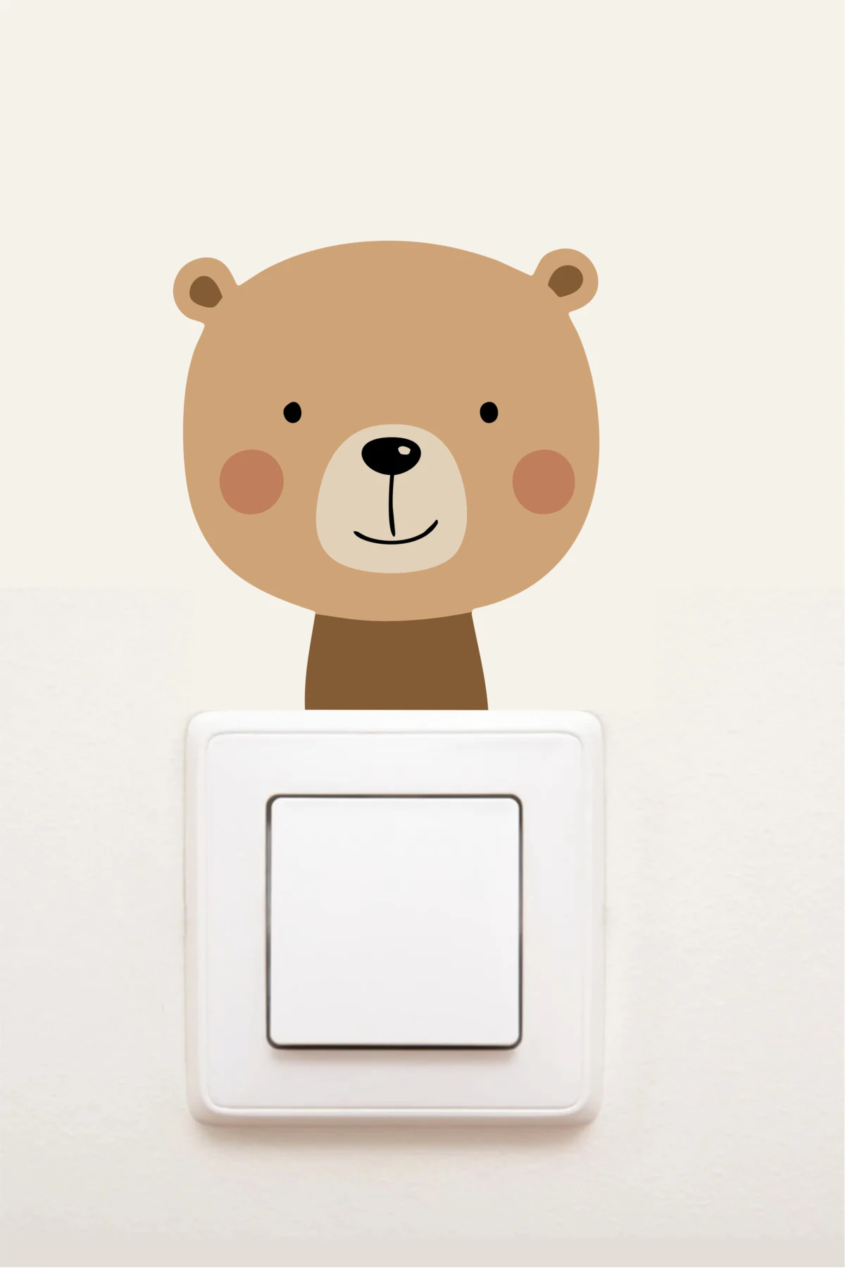 Tatlı Ayı Çocuk Odası Priz Sticker Duvar Sticker 007