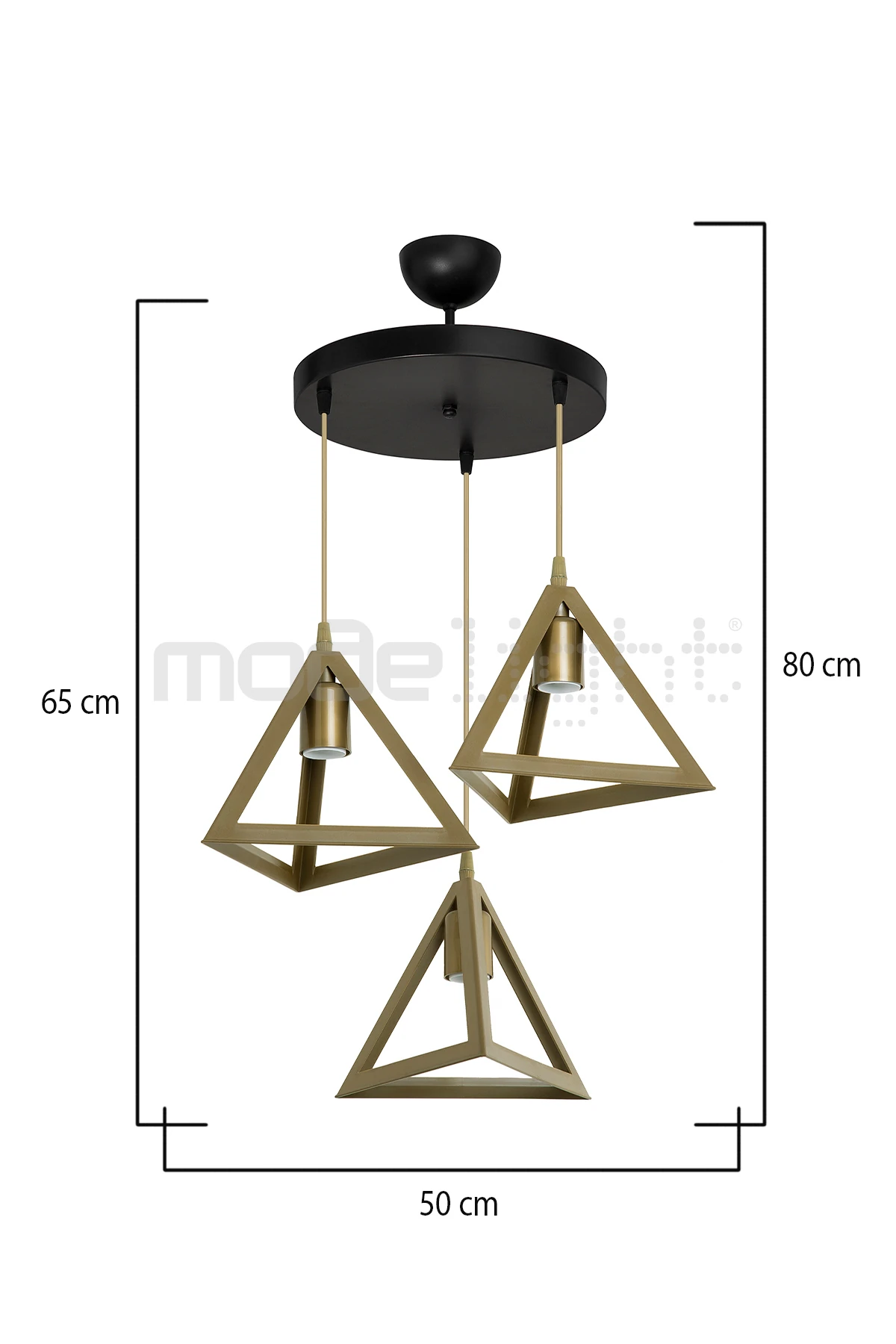 PRİZMA 3LÜ ÇEMBER AVİZE SİYAH / ESKİTME SALON-OTURMA-ÇOCUK-YEMEK-YATAK ODASI-ANTRE-MUTFAK