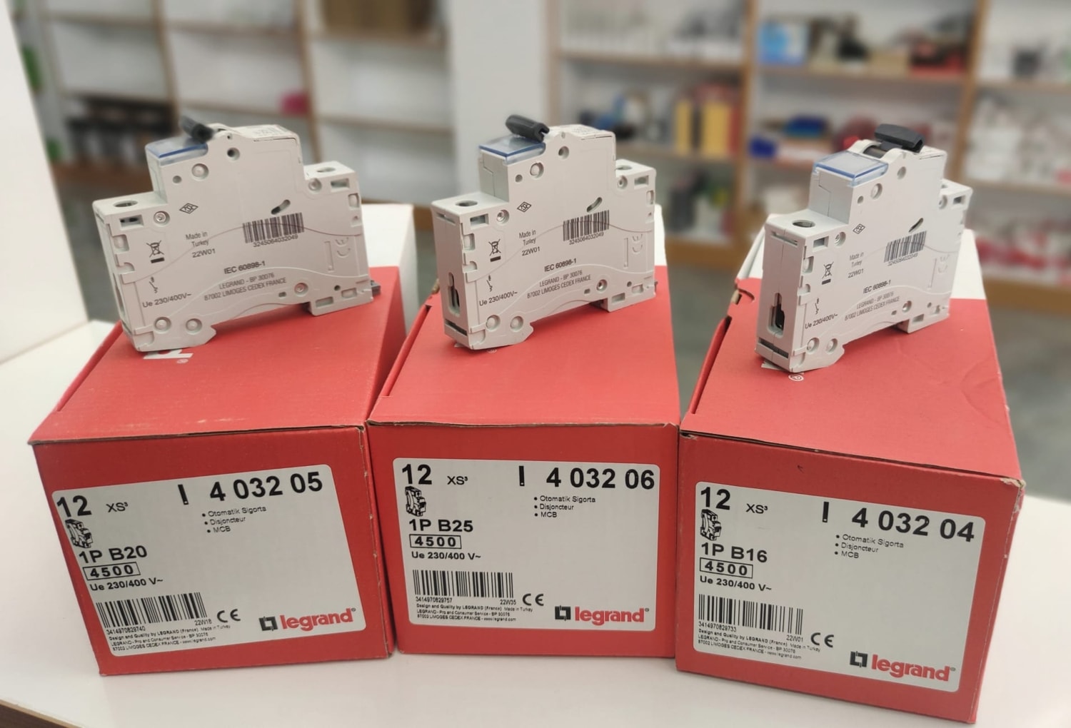 1X20A B Tipi 4,5ka Otomatik Sigorta