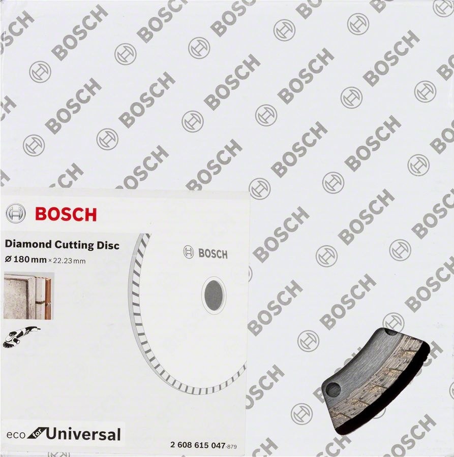 BOSCH - Ekonomik Seri 9+1 Genel Yapı Malzemeleri Için Elmas Kesme Diski 180 mm Turbo