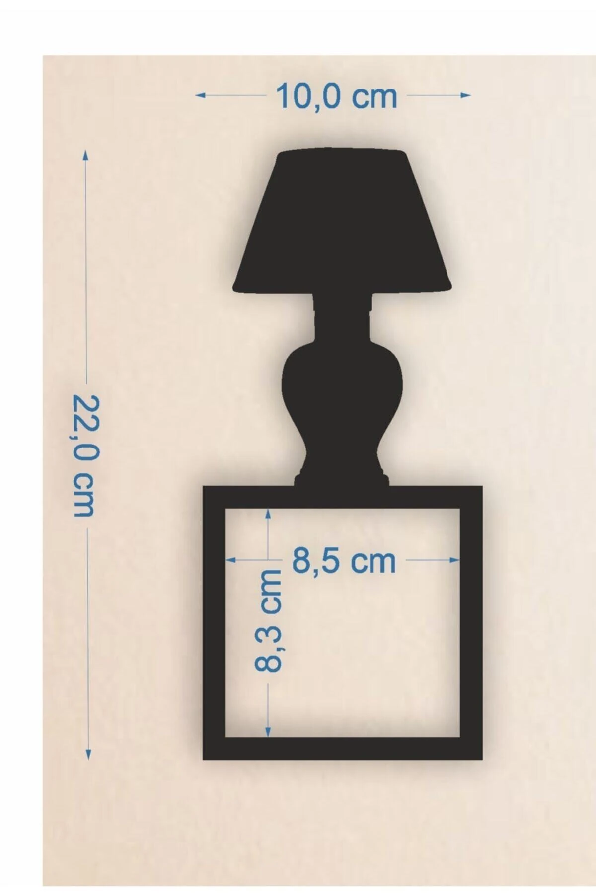 Abajur Temalı Ahşap Priz-anahtar Çerçevesi