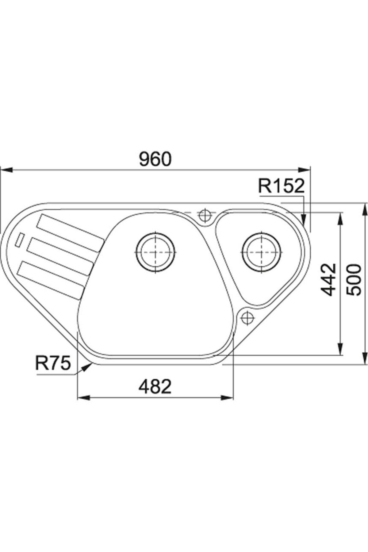 - Antea Azg 661-e Granit Bianco Eviye