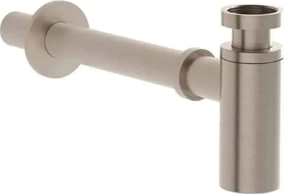 A4512334 Vitra Origin Lavabo Sifonu Alt Grubu T Tipi , Fırçalı Nikel
