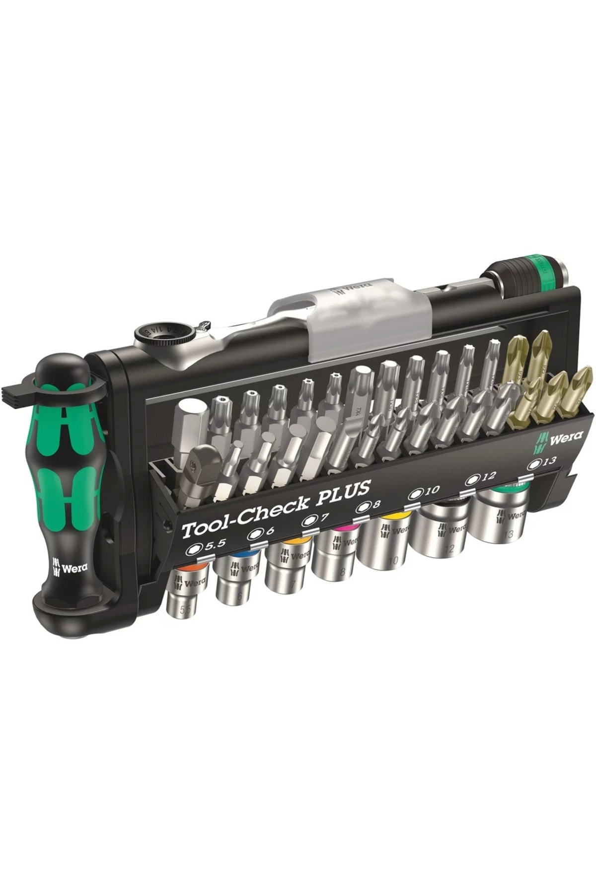 Tool-Check Plus Lokmalı Cırcır Kollu Bits Set 05056490001