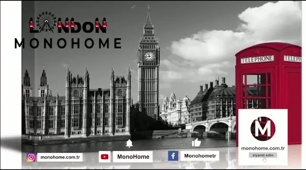London Bus 3d Pamuk Saten Çift Kişilik Nevresim Takımı