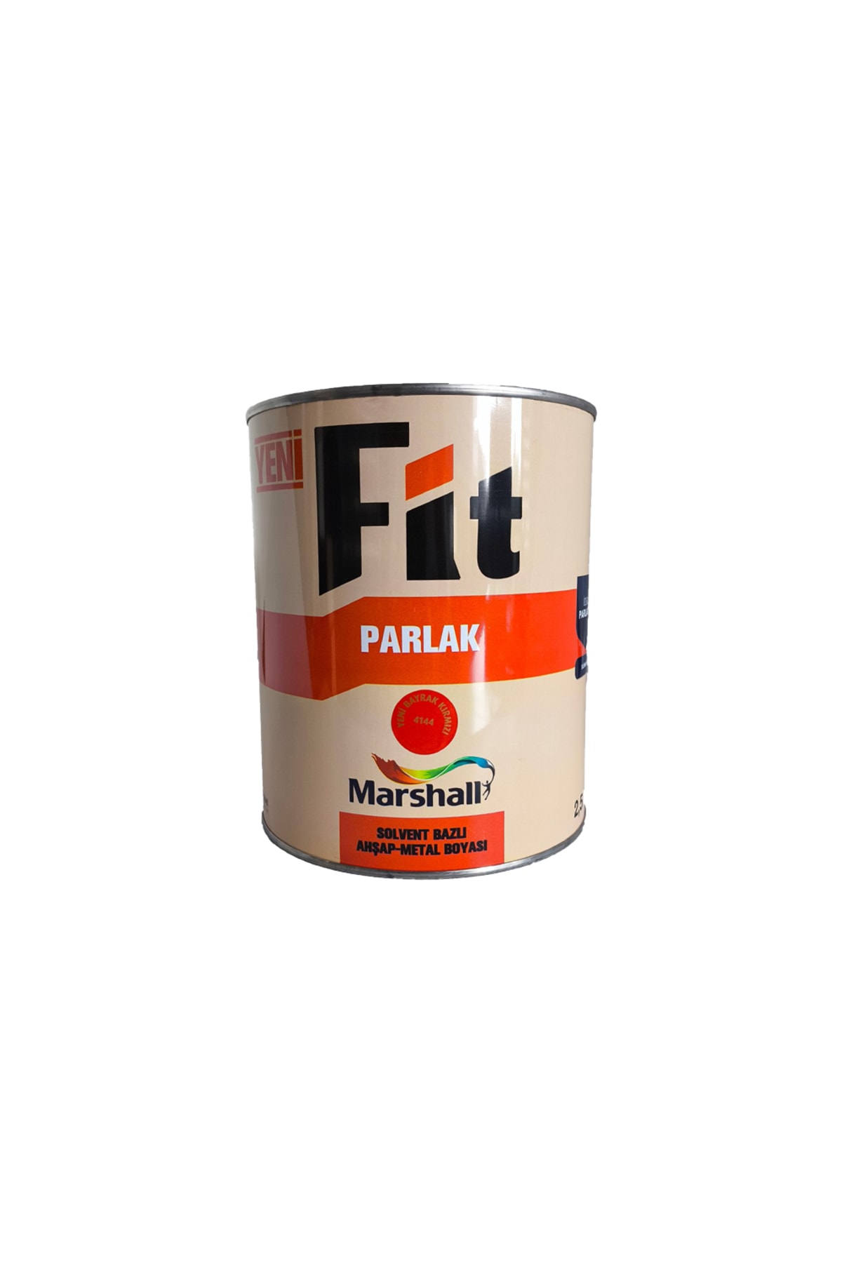 FİT Parlak Sentetik Yağlı Boya 0.75 Lt Yeni Bayrak Kırmızı