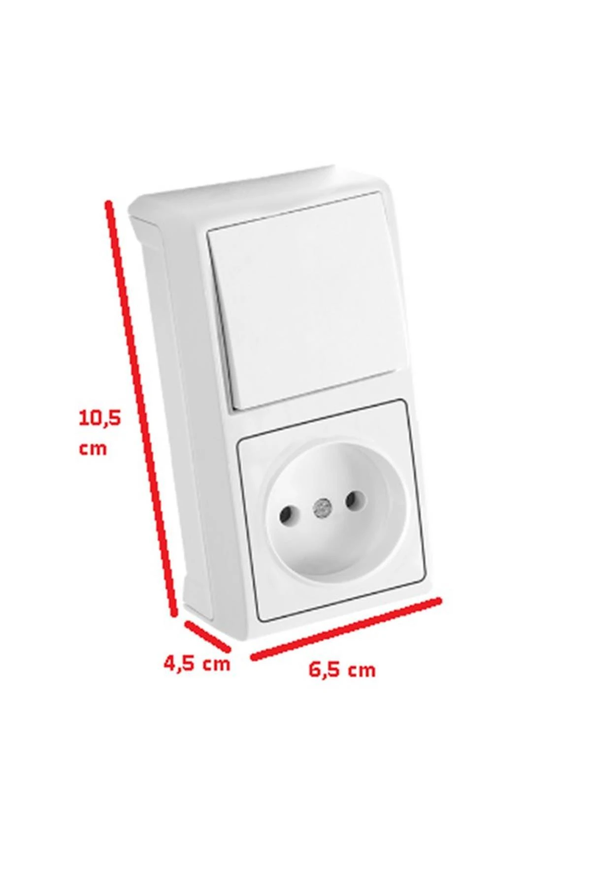 Vera Dikey Anahtar Priz Kombine 90681086