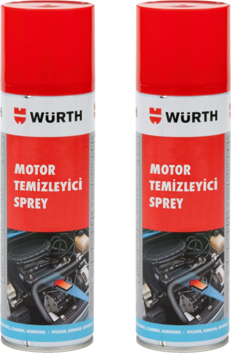 Su Gerektirmeyen Motor Temizleyici Sprey 2×500 ml – Araç, Motosiklet ve Çim Biçme Makinesi için Pratik Çok Amaçlı Temizlik