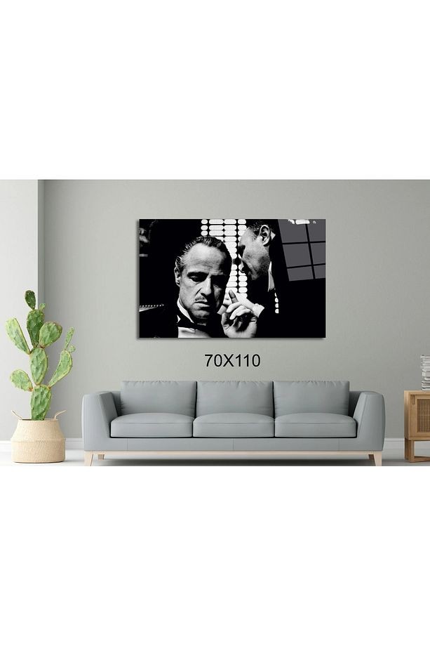 Vito Corleone - The Godfather - Baba Sinema Ve Ünlüler Cam Tablo #PCT0938