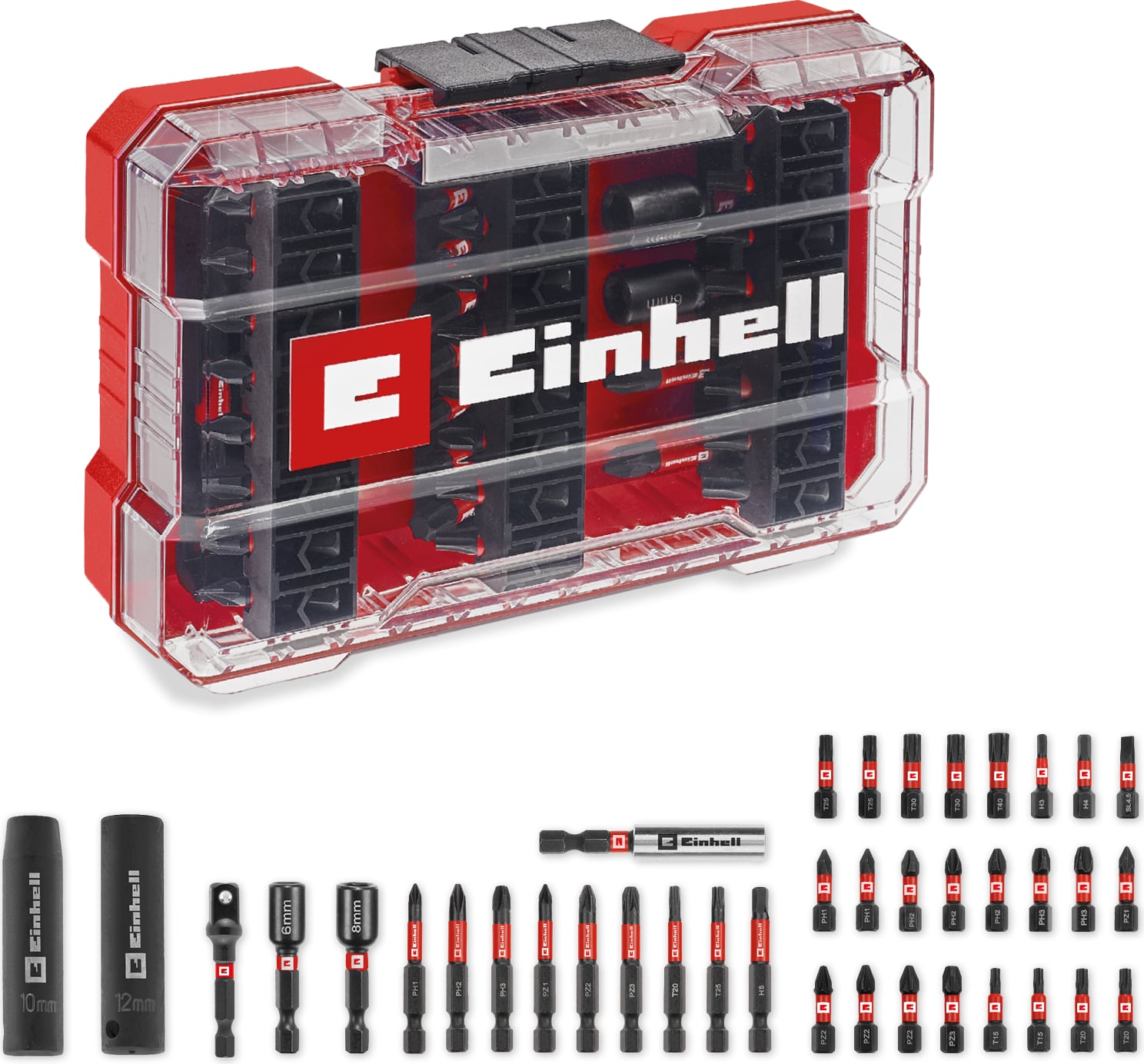EİNHELL Bits Uç ve Soket Seti 39 Parça, M-Case Kutu