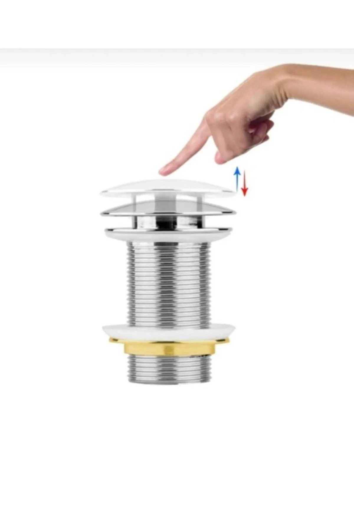 Altın Lavabo Süzgeci Gold Lavabo Gideri Pirinç Malzeme Parlak Gold