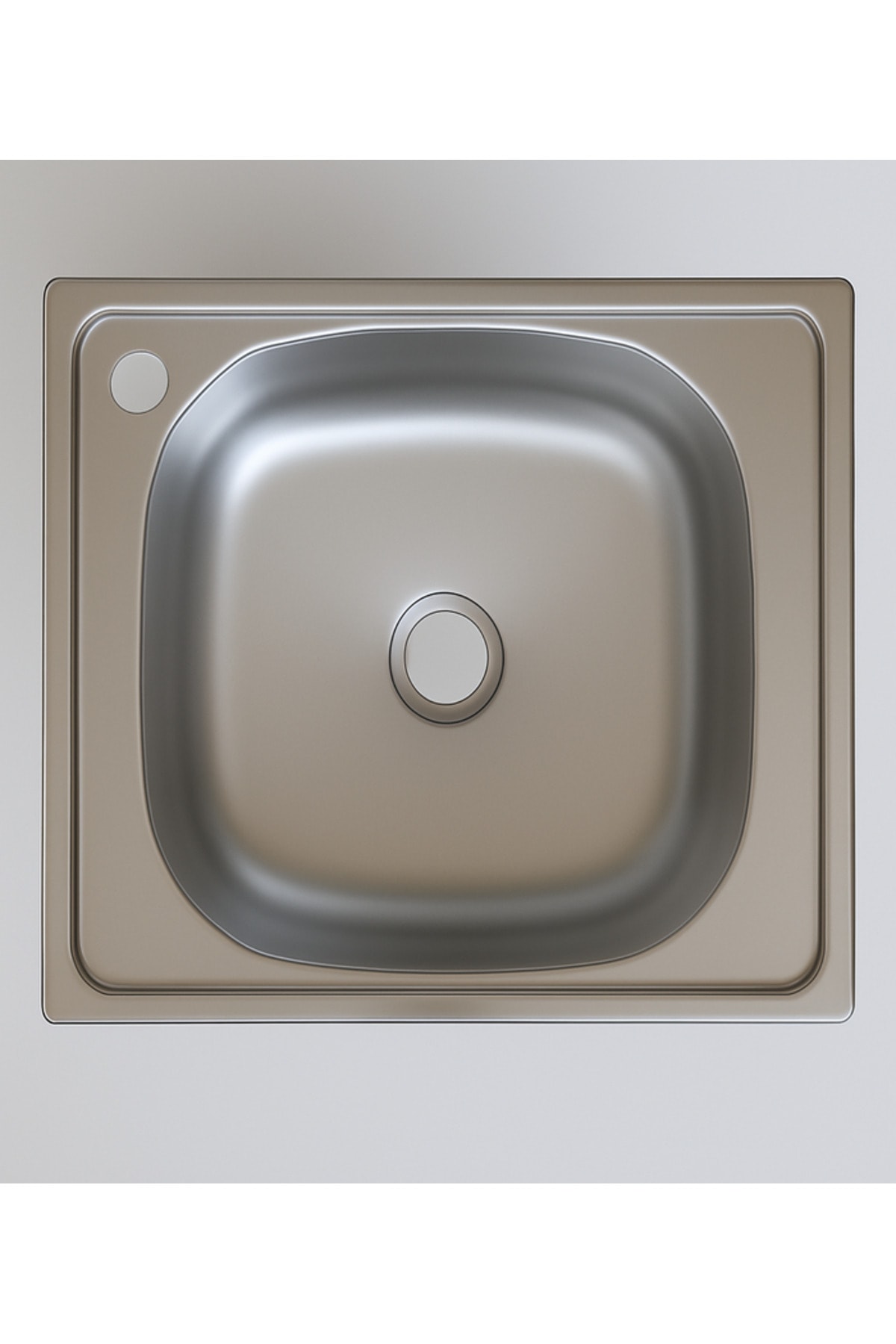 40x50 tezgah Üstü Krom Mutfak Evye Sol Delikli Küçük Sifonlu