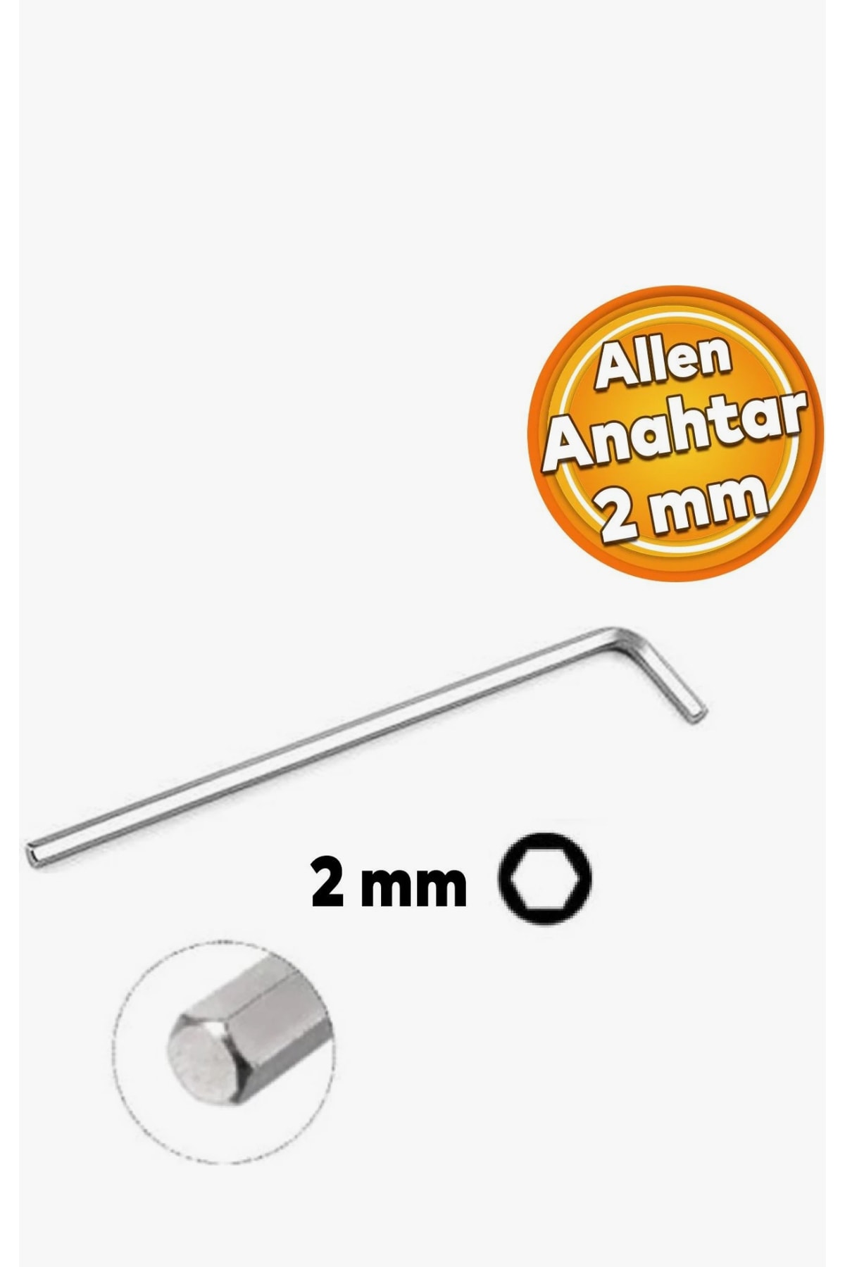 İZELTAŞ Altı Köşe Allen Anahtar Uzun Boy 2 mm