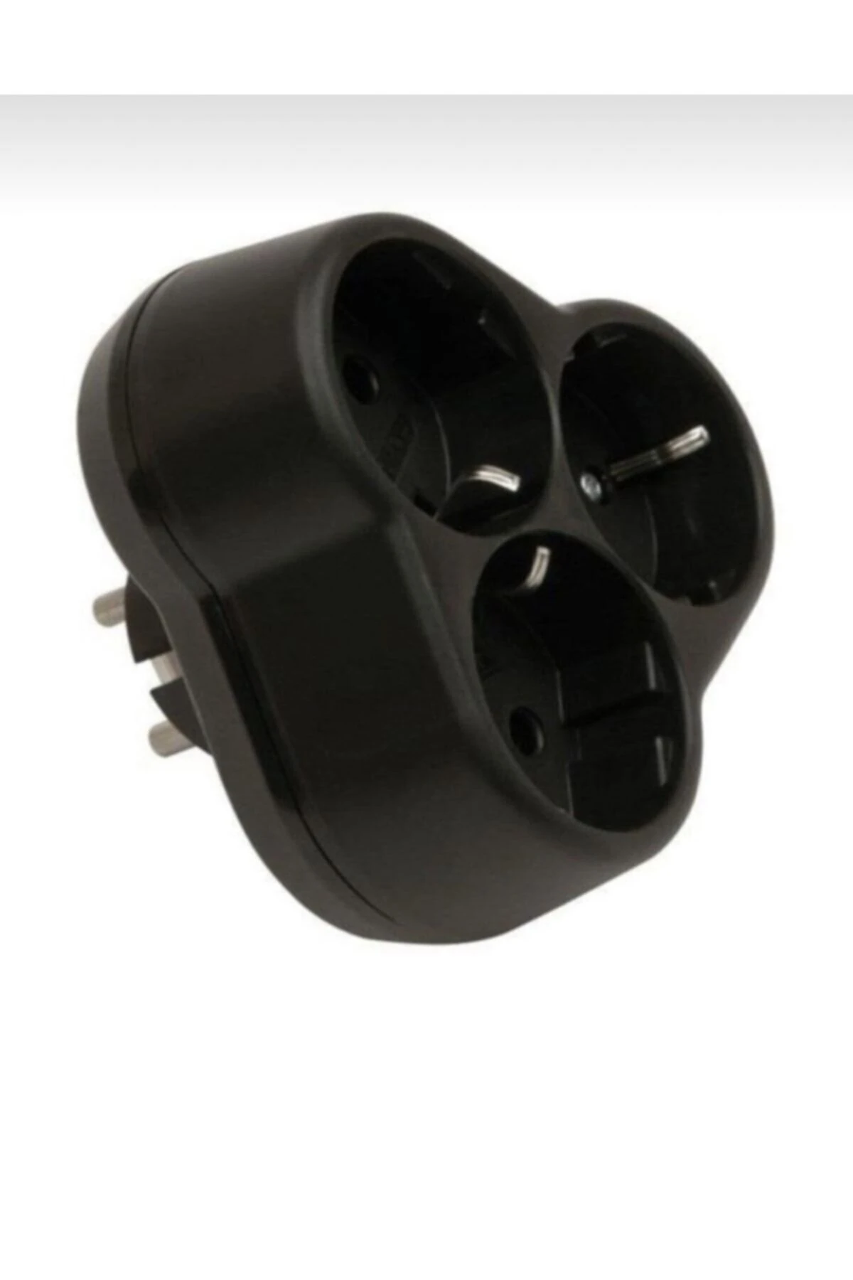 Siyah Viko Yonca Üçlü Topraklı Fiş Priz