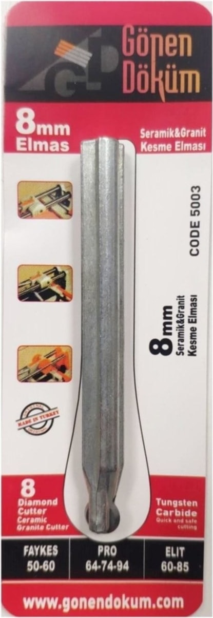 8 mm Seramik ve Granit Kesme Makinası Yedek Elması