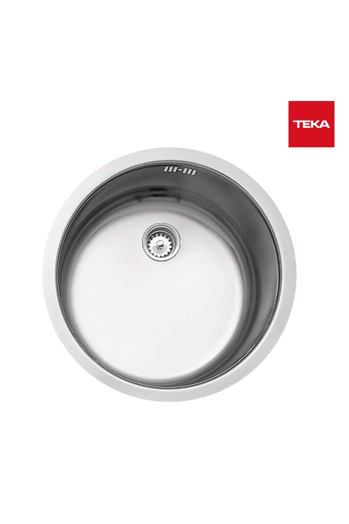 Round Tezgah Mermer Altı Mutfak Evye Taşmasız Sifon Dahil