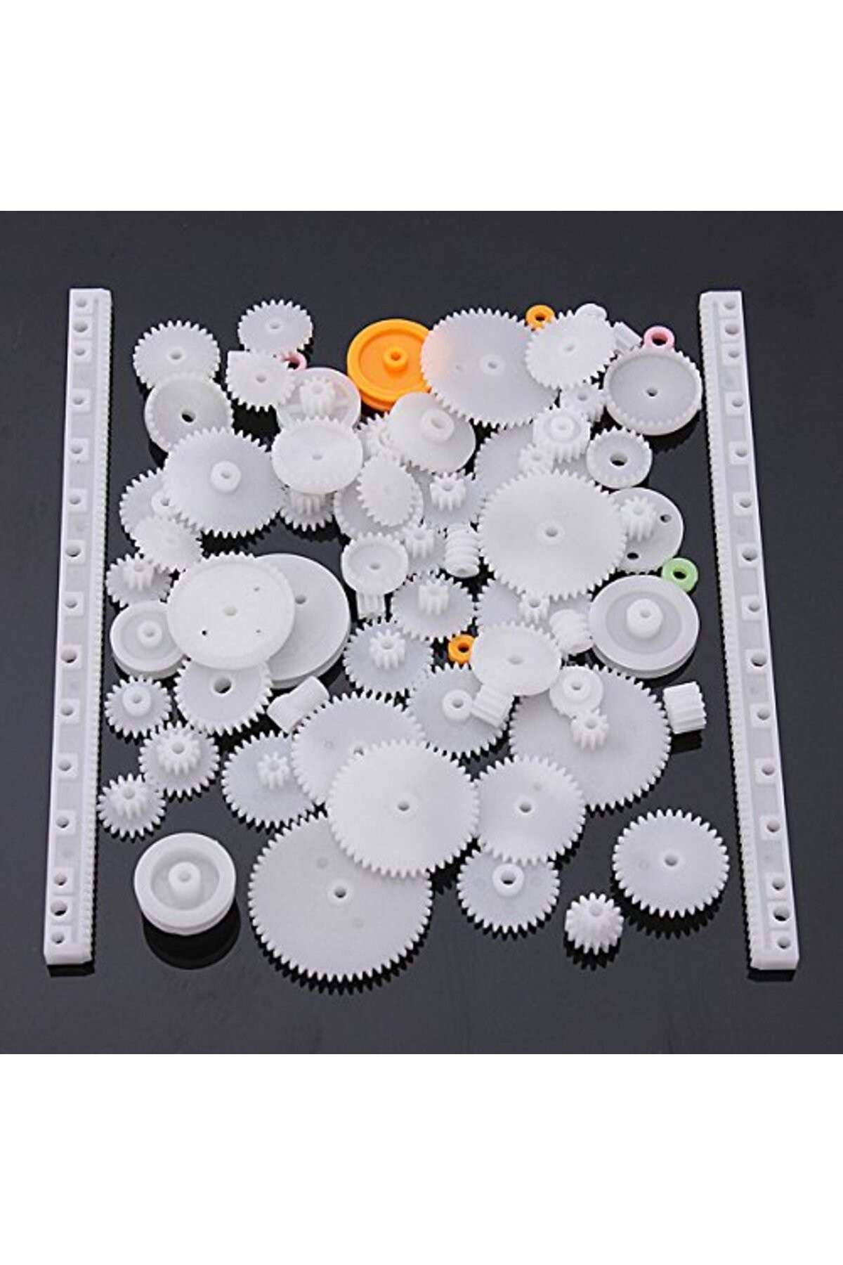 75 Parça Plastik Dişli Çark Seti (DC Motor - DIY - Hobi Seti)