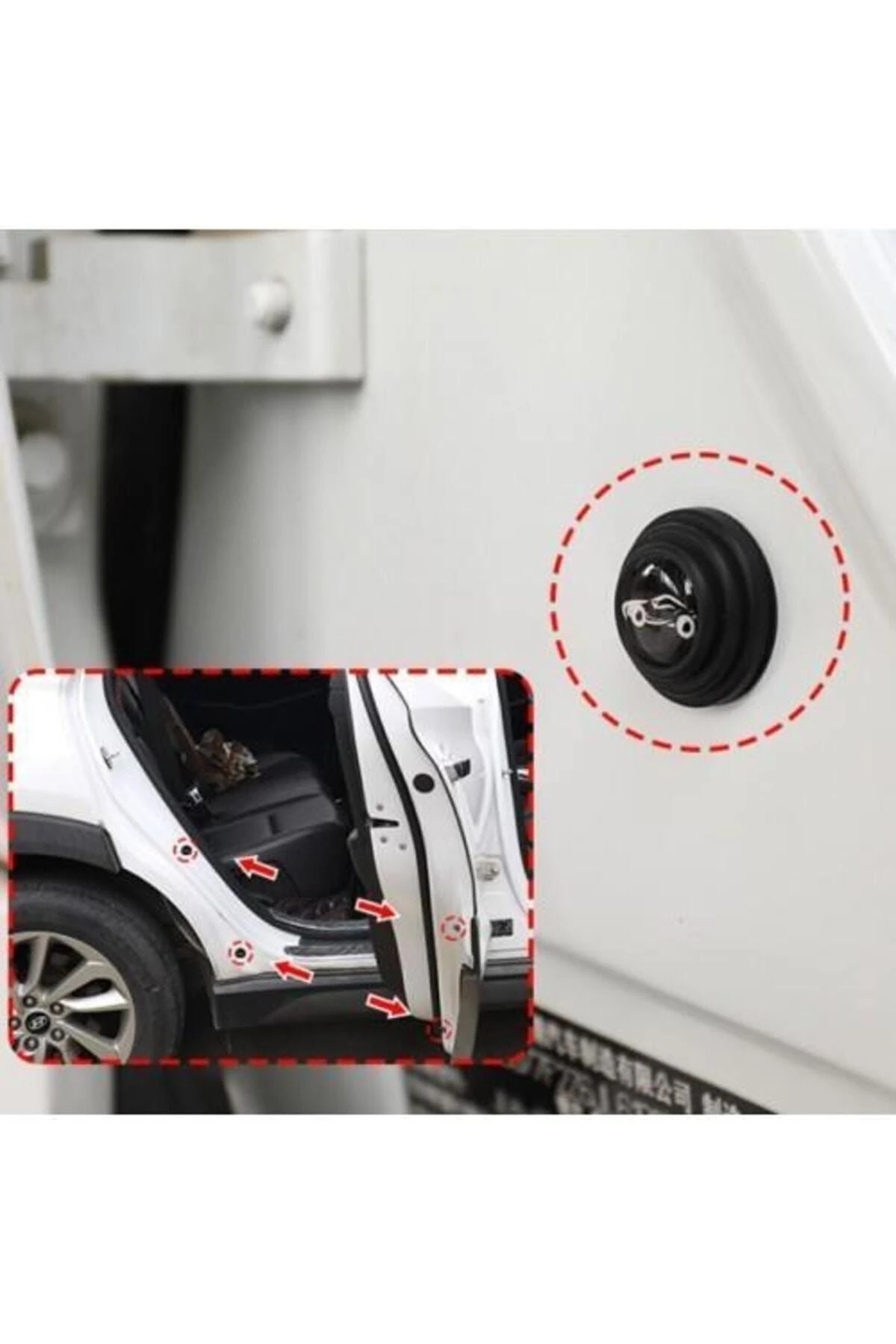 10 Adet Araba Kapı Ses Ve Gürültü Önleyici Conta Kaput Bagaj Darbe Emici Ses Yalıtım Izolasyon Pedi