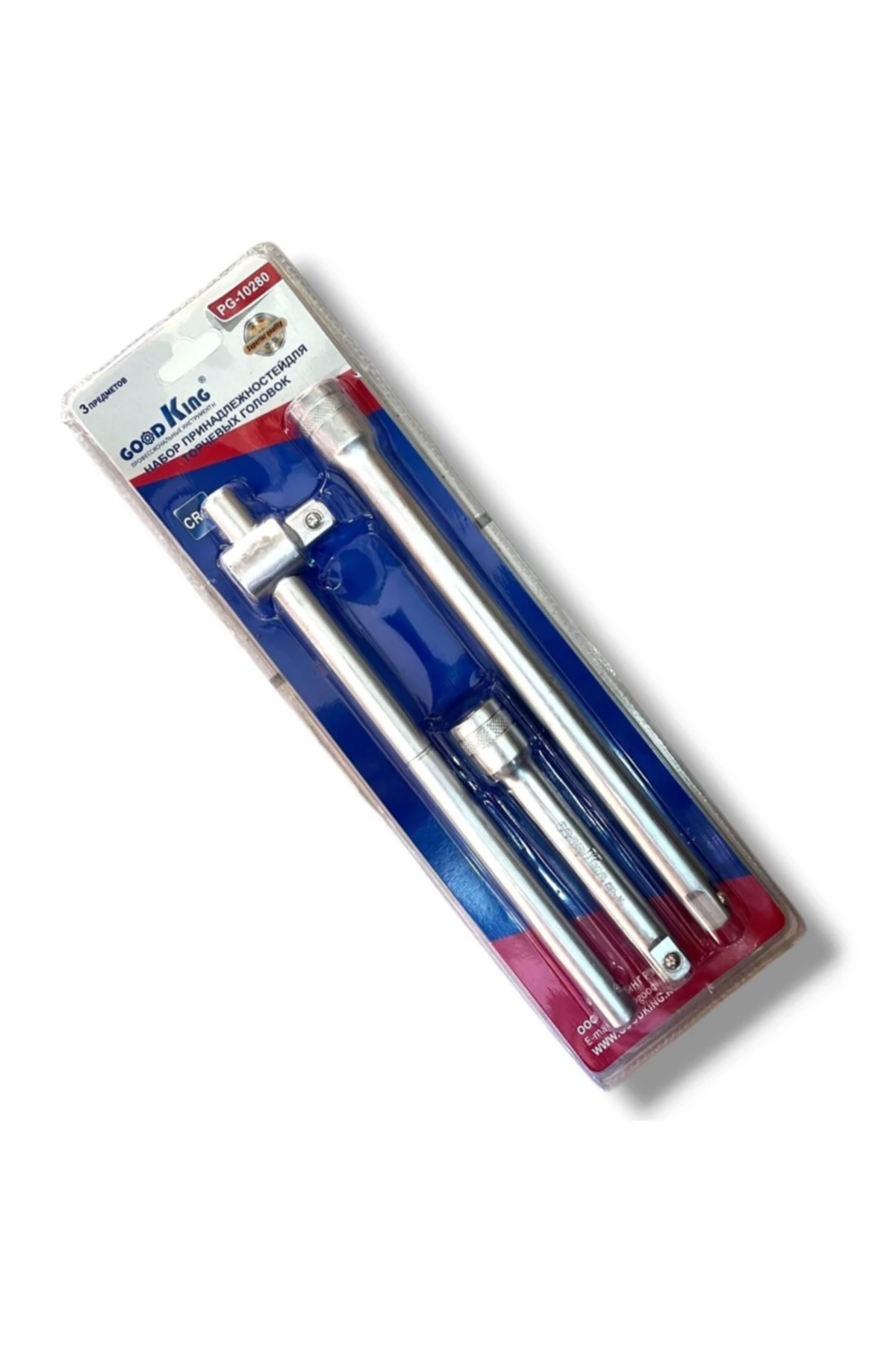 GOOD KİNG 3 Parça 1/2" T Kol ve Ara Uzatma Kolu Seti (250mm T Kol - 250mm ve 125mm Ara Uzatma Kolu)