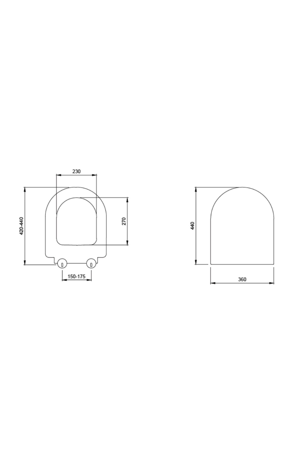 Pure S Kısa Klozet Kapağı Mat Somon A0302-032
