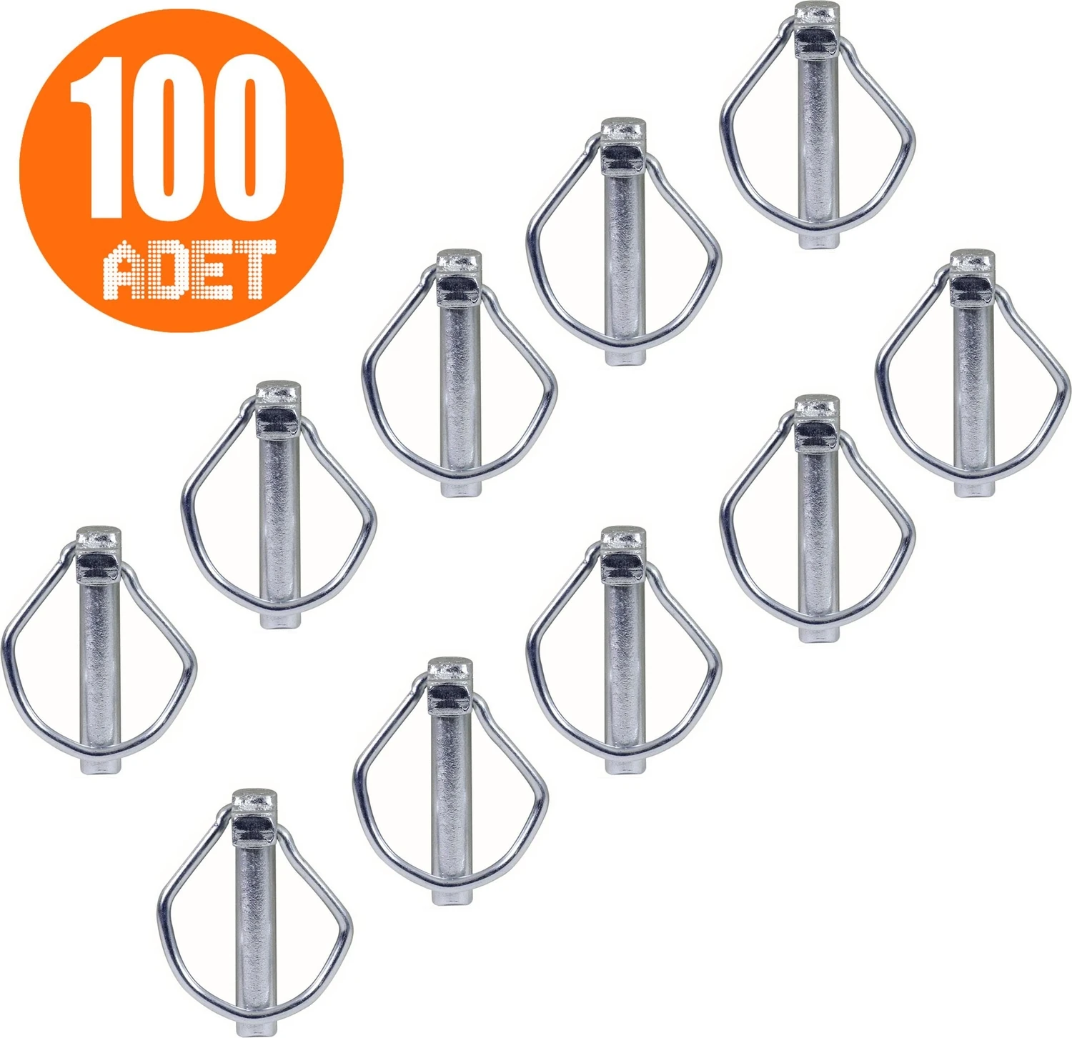 Traktör Pimi Yaylı Pim Galvenizli Çelik 6 mm-100 Adet