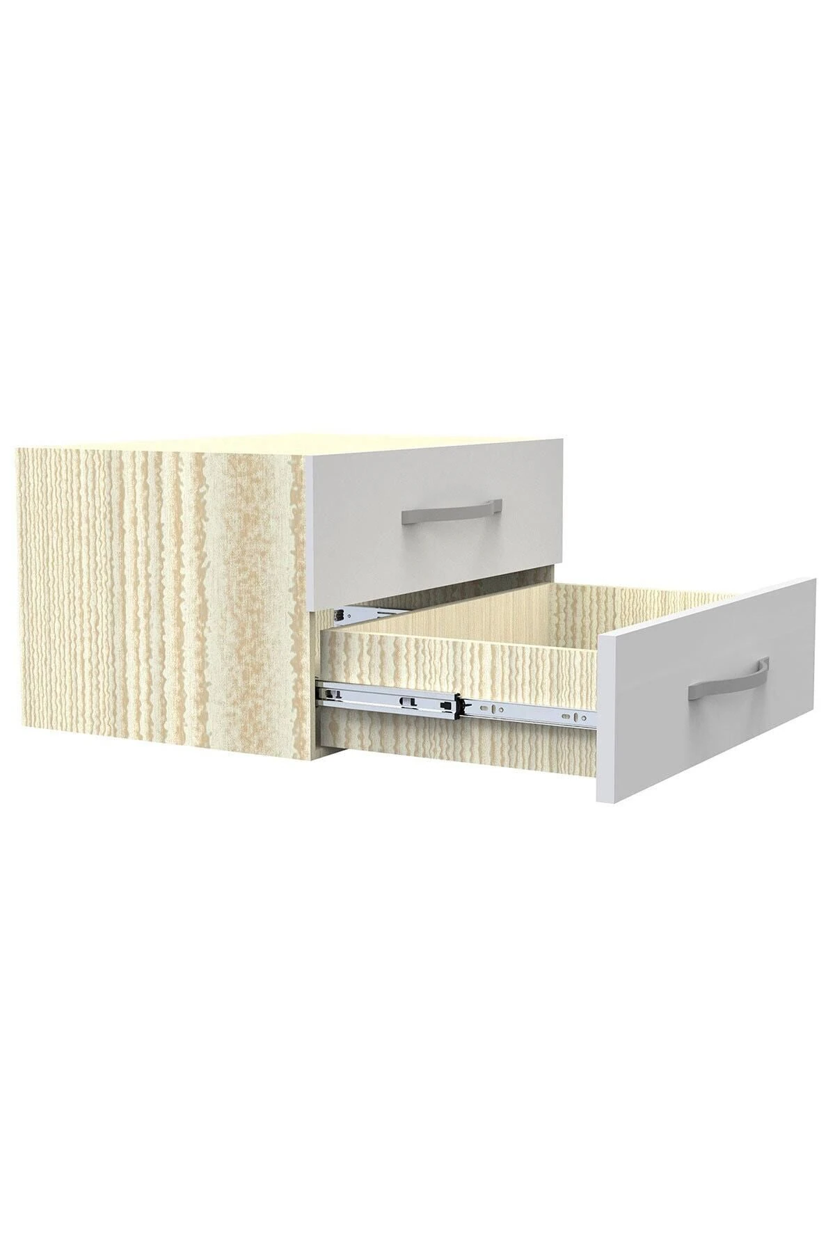 Bilyalı Teleskopik Dolap Çekmece Rayı Metal En:4.3 Cm Boy:35 Cm