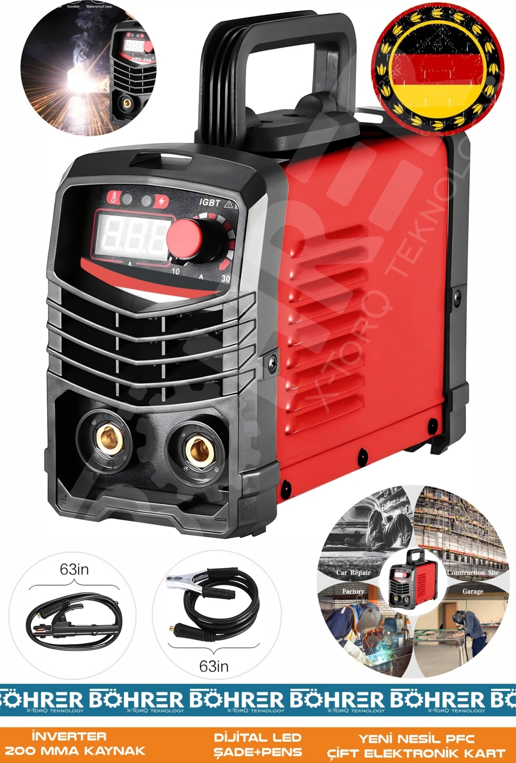 Profesyonel 200A Inverter K01 Mma Kaynak Makinesi | Yüksek Performanslı | Yeni Nesil Teknoloji