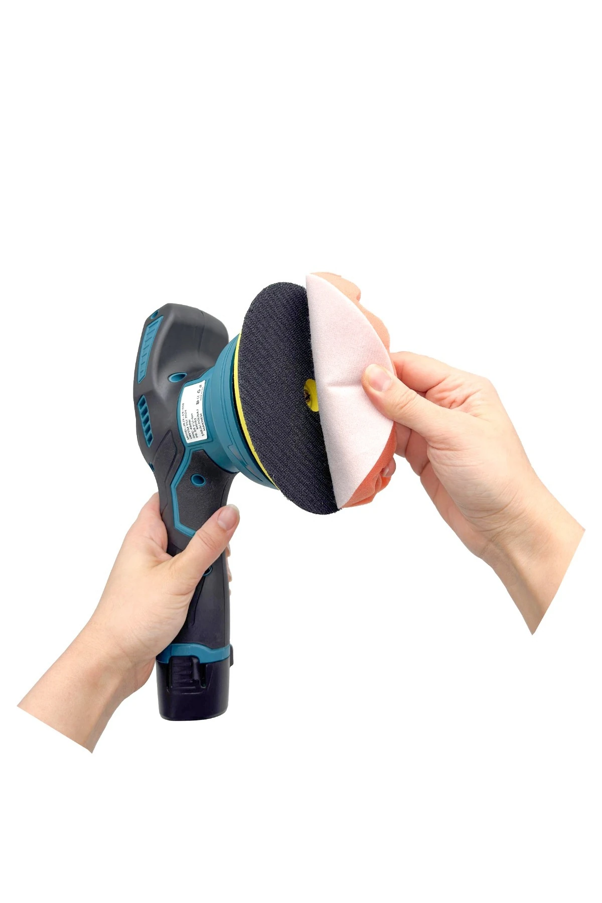 Çift Akülü Orbital 48 V Lityum 2x Batarya 6 Devir Ayarlı Detay Pasta Cila Zımpara Polisaj Makinesi.