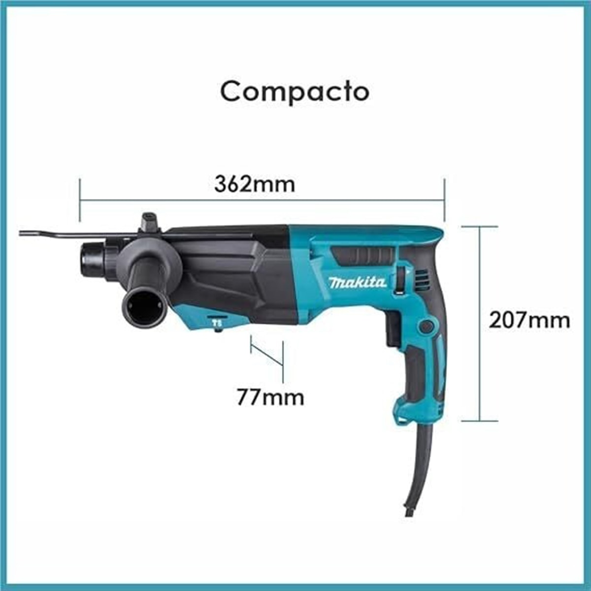 MAKİTA HR2670 Elektropnömatik Kırıcı Delici Matkap 800W Sds Plus