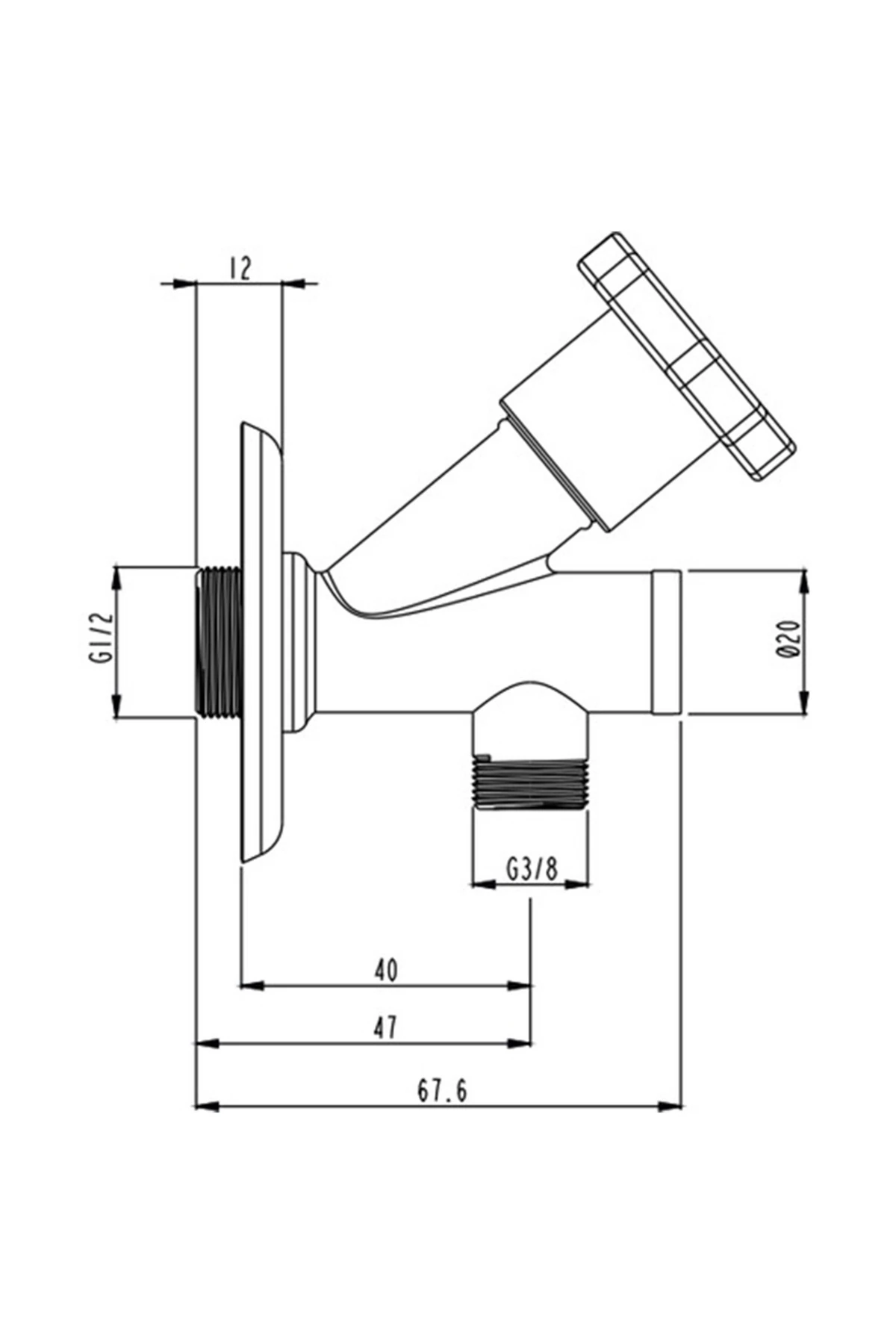 M100 Filtreli Ara Musluk