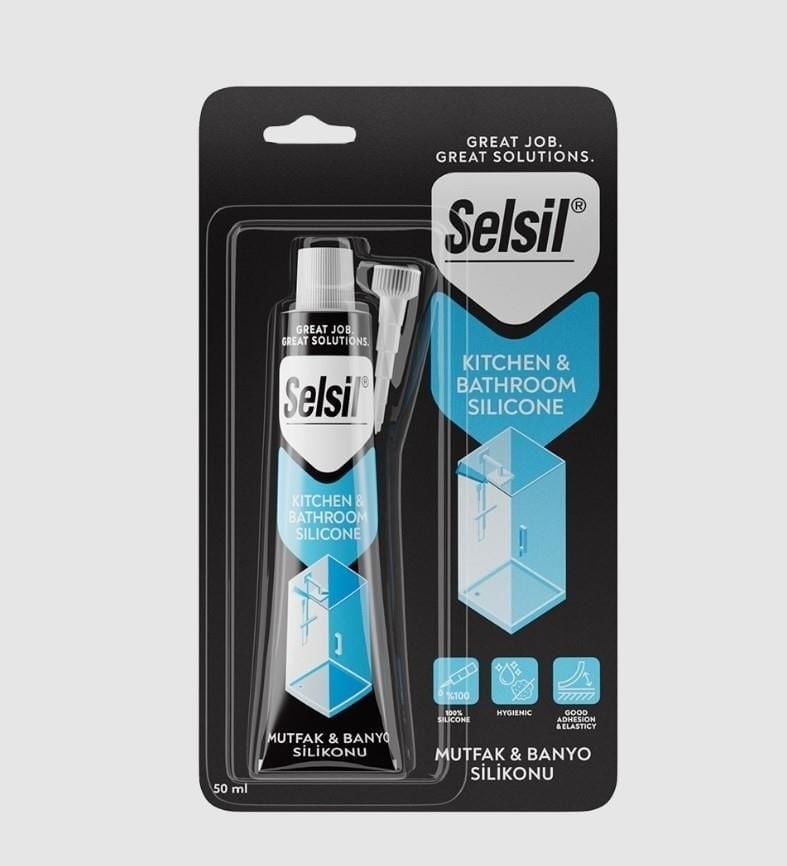 Mutfak ve Duşakabin Silikonu Şeffaf 50 ml