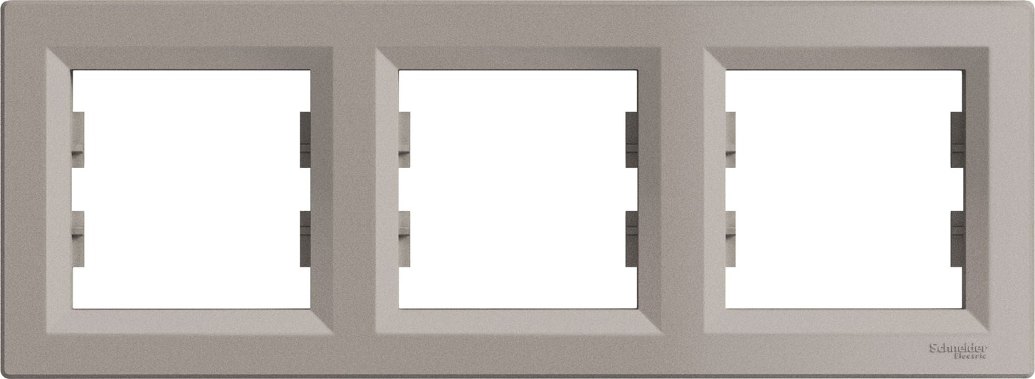 Asfora Plus Üçlü Çerçeve Bronz