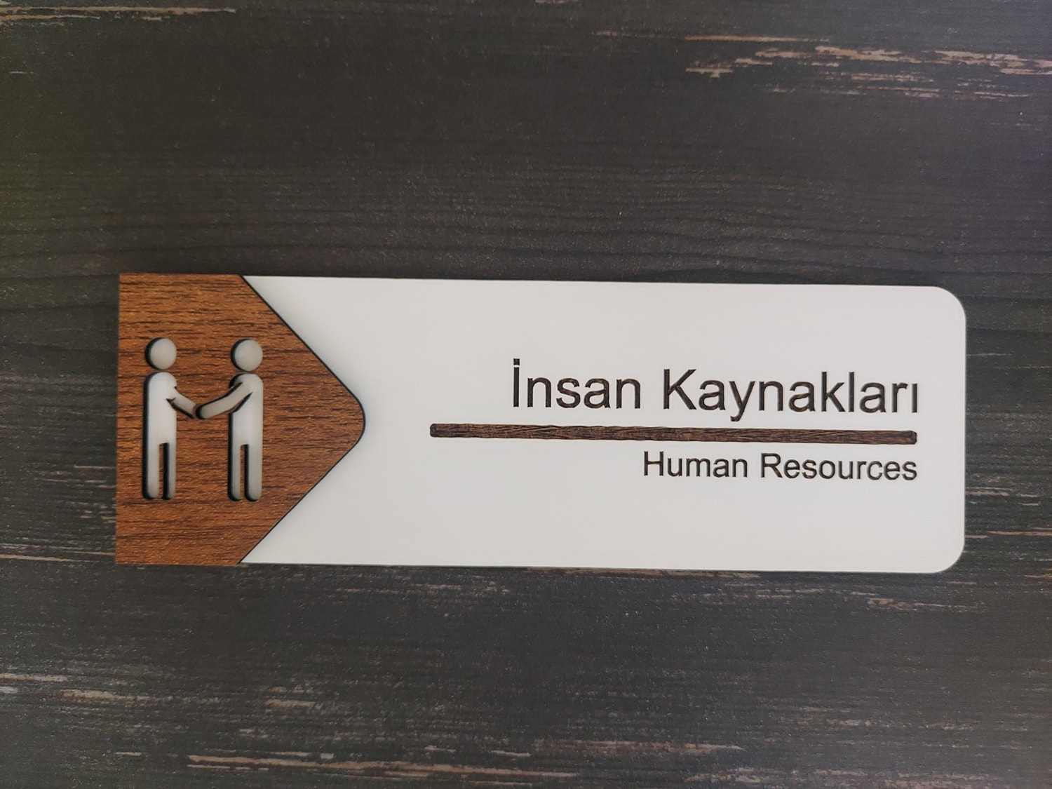 Insan Kaynakları Ofis Oda Kapı İsimliği Yönlendirme Tabelası Levhası Kişiselleştirilebilir