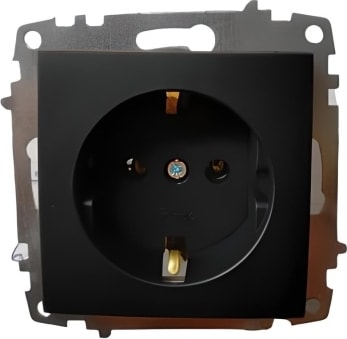 Zena Vega Vantablack Topraklı Priz Çerçevesiz