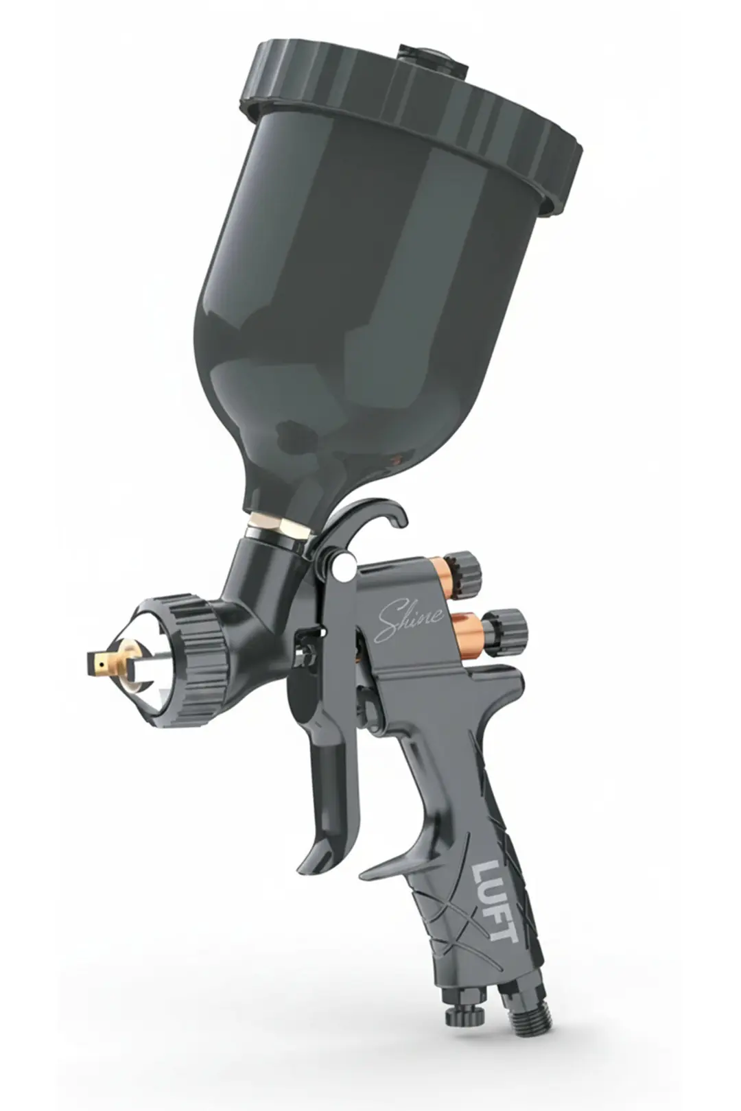AB34 Black Shine Üstten Depolu Profesyonel Boya Tabancası - 1.3 mm - 600 ml