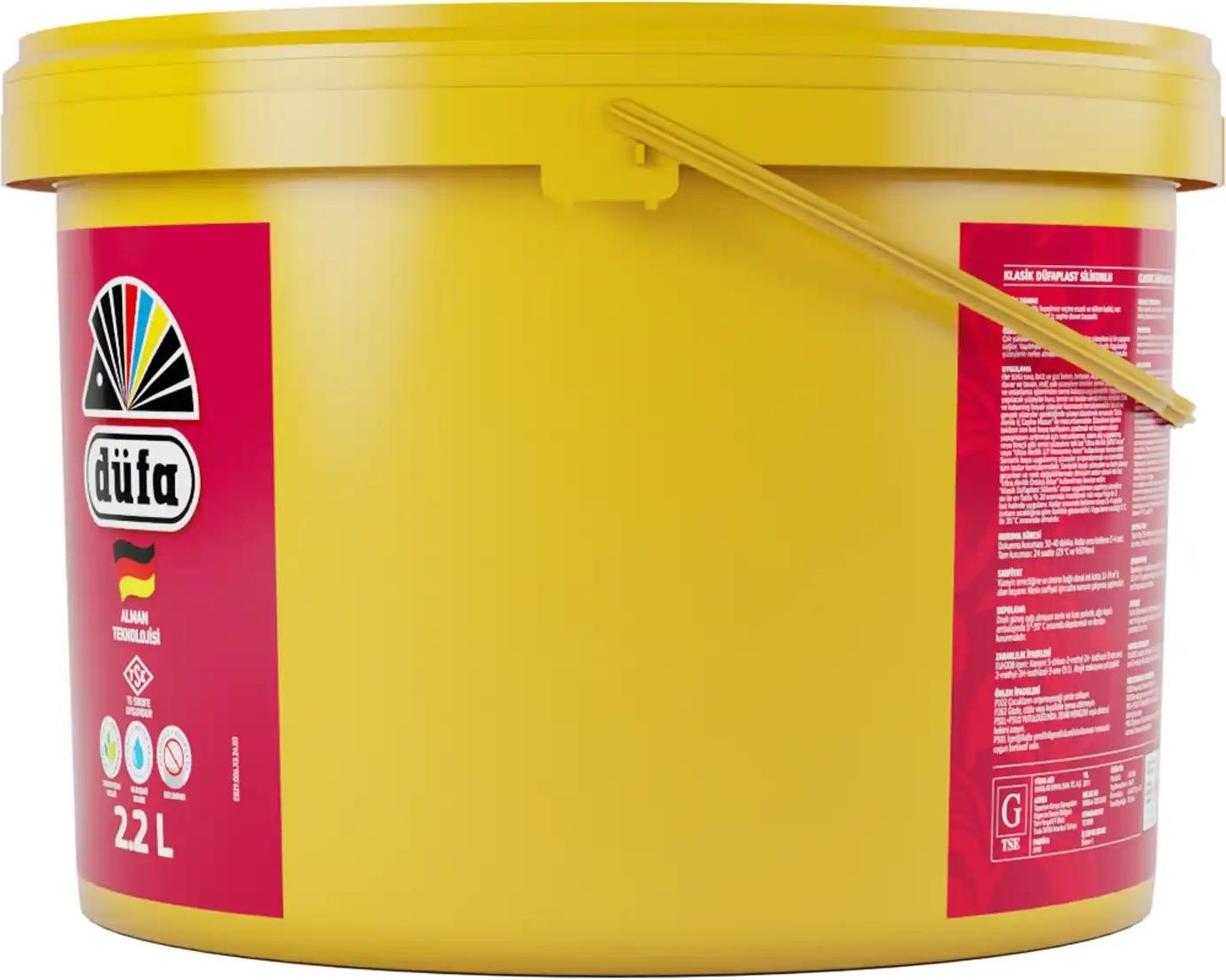Klasik plast Silikonlu İç Cephe Duvar Boyası 5057 Gökmavi 2.2 l